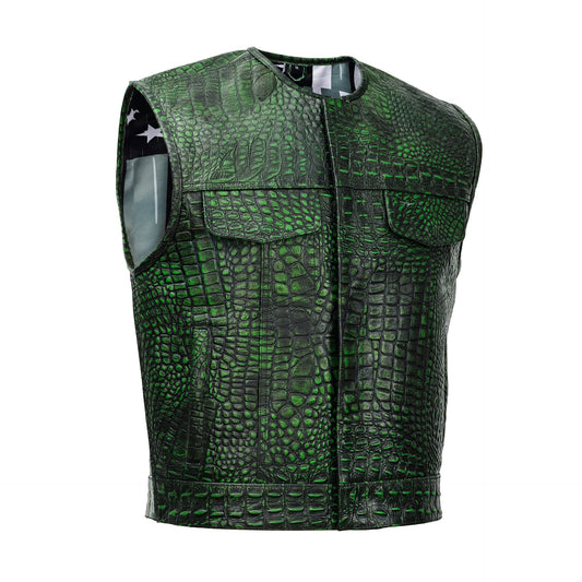 BSM4621 Venom Bite Men’s Leather Vest