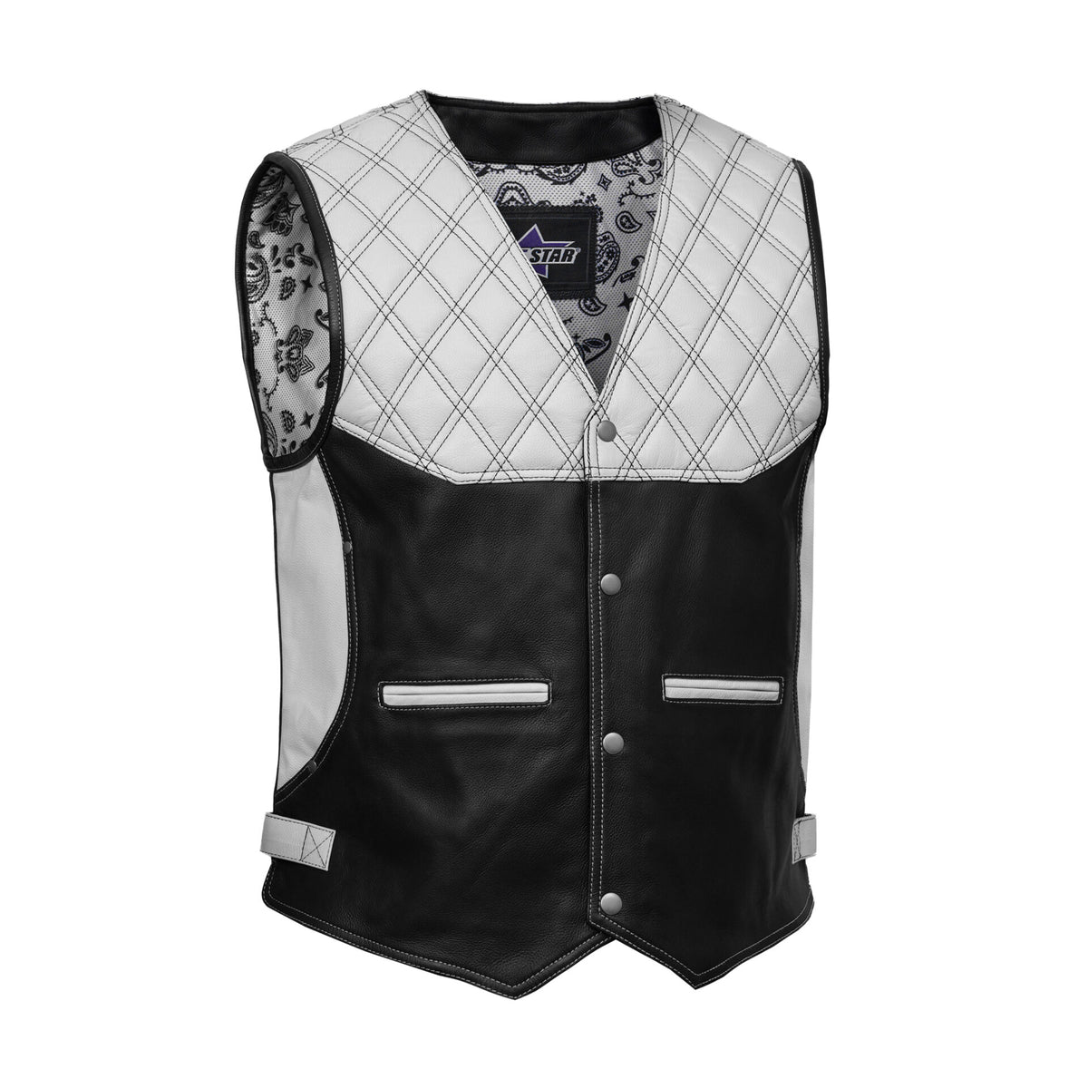 BSM5015 Splitline Men's Leather Vest