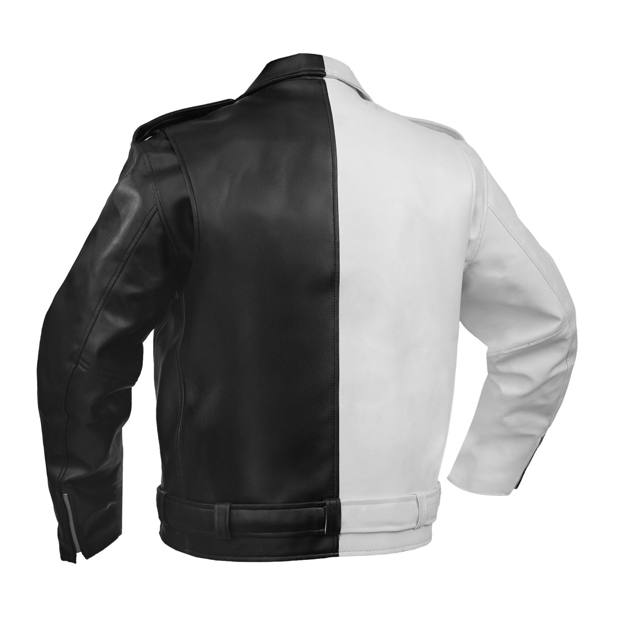 BSM4663 Mono Racer Mens Faux Leather Motorcycle Jacket
