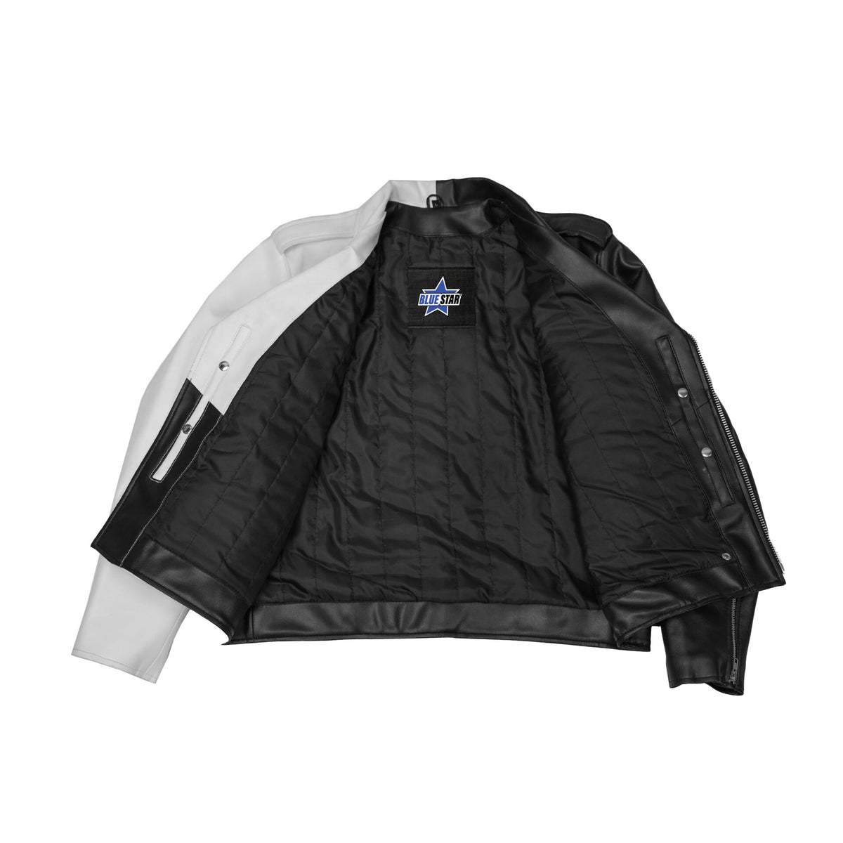 BSM4663 Mono Racer Mens Faux Leather Motorcycle Jacket