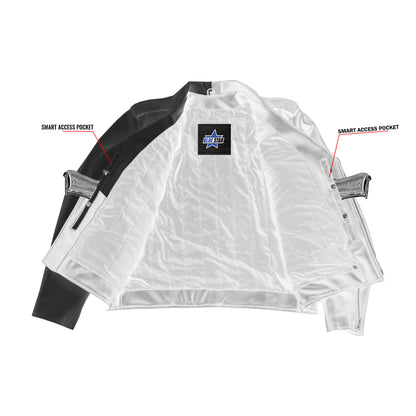 BSM4663 Mono Racer Mens Faux Leather Motorcycle Jacket
