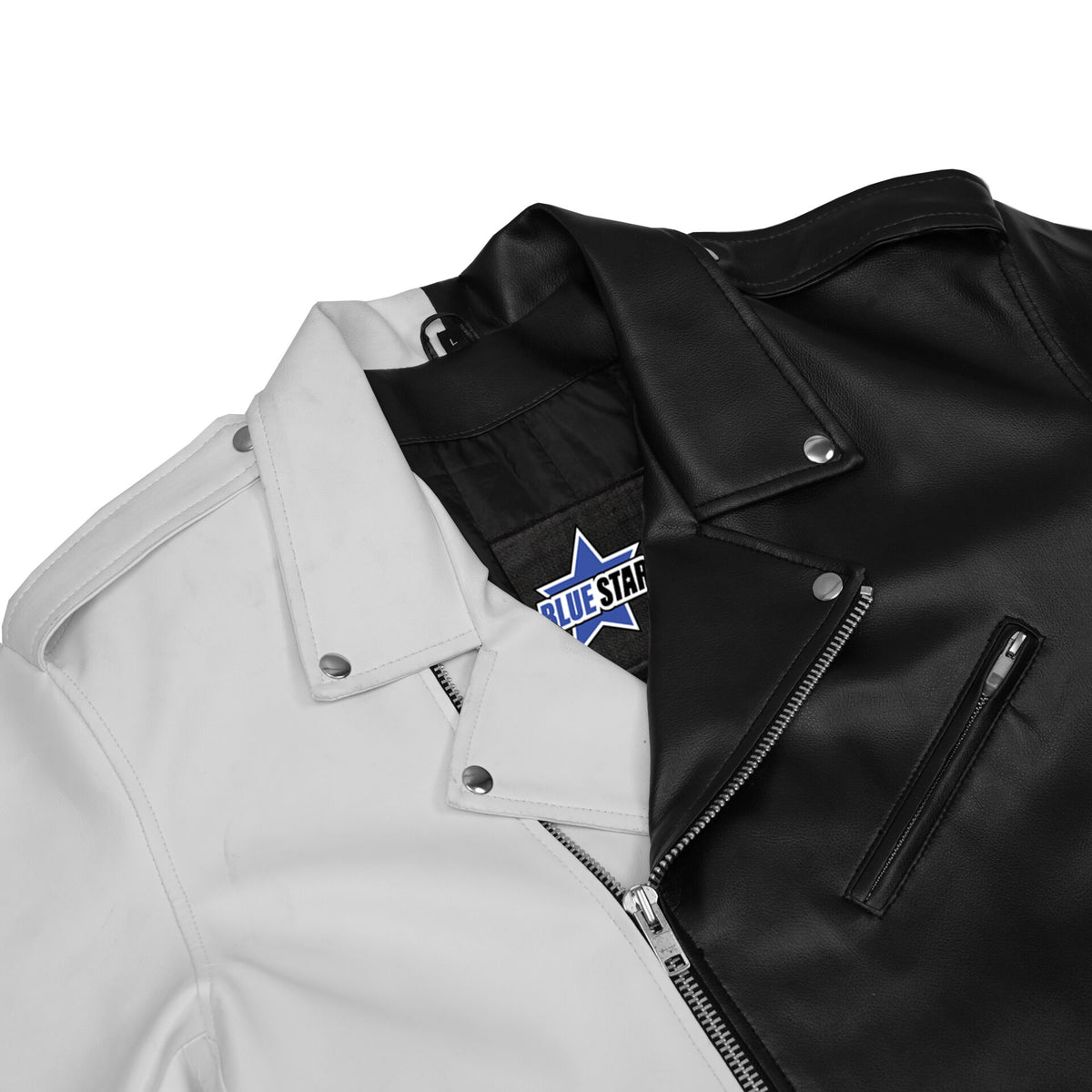 BSM4663 Mono Racer Mens Faux Leather Motorcycle Jacket