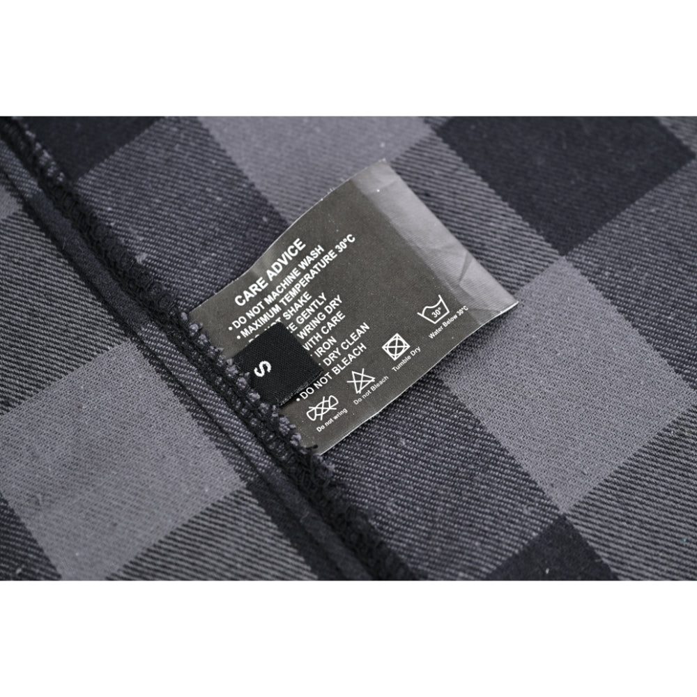 BSM4590 Men’s Gray Black Sleeveless Flannel