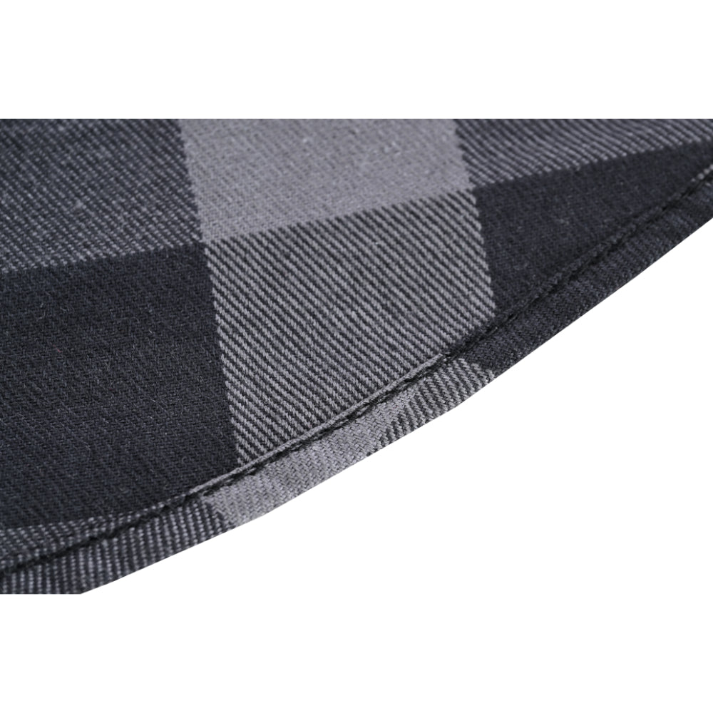 BSM4590 Men’s Gray Black Sleeveless Flannel