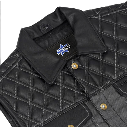 BSM4652 Dark Venture Men’s Leather Vest