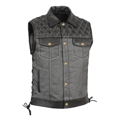 BSM4652 Dark Venture Men’s Leather Vest