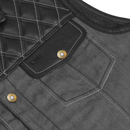 BSM4652 Dark Venture Men’s Leather Vest
