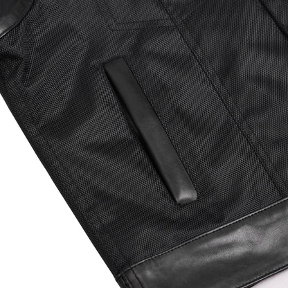 BSM5043 Grimedge Leather Motorcycle Vest