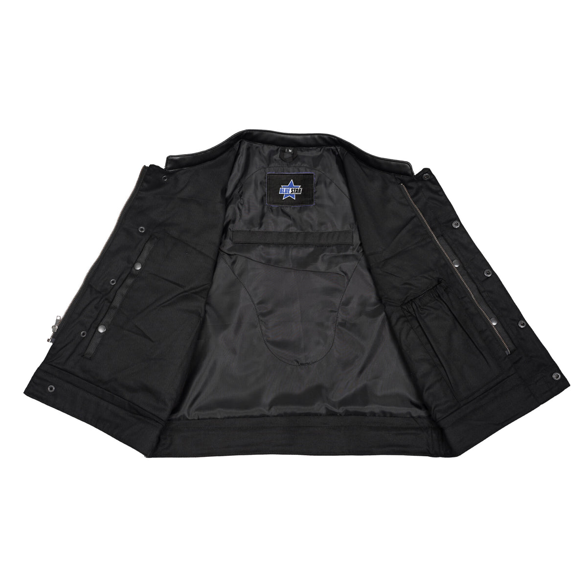 BSM5043 Grimedge Leather Motorcycle Vest