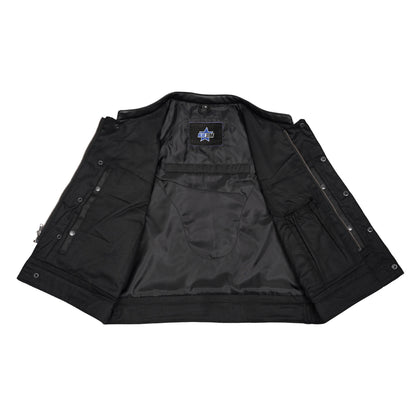 BSM5043 Grimedge Leather Motorcycle Vest