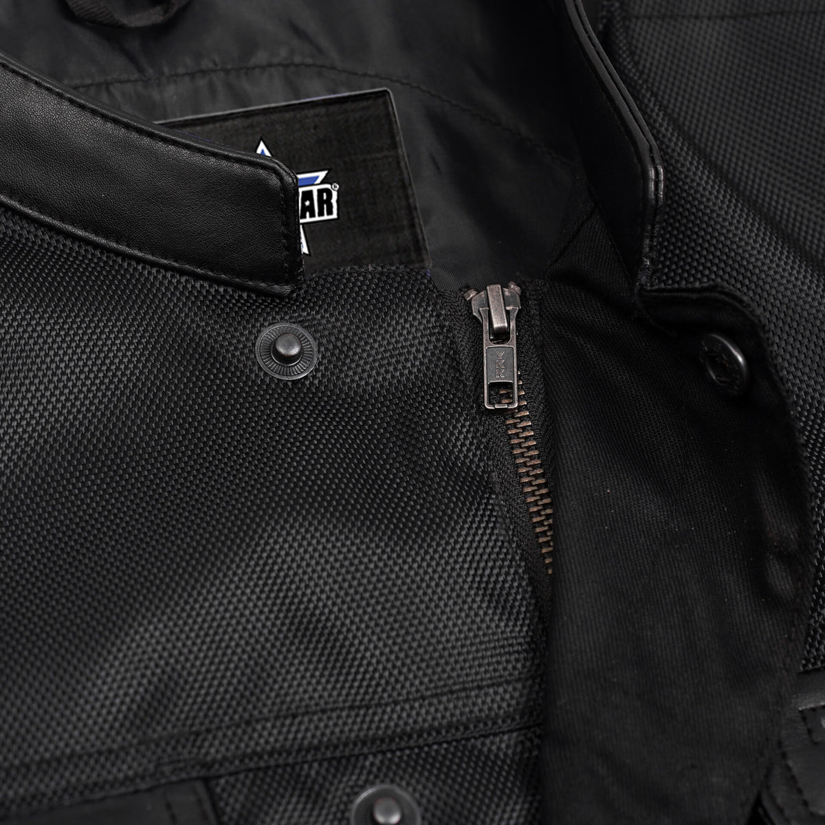 BSM5043 Grimedge Leather Motorcycle Vest