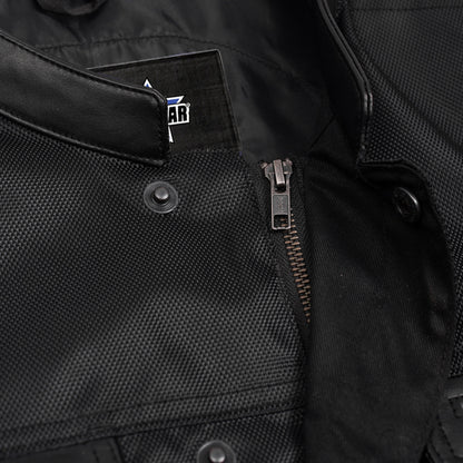 BSM5043 Grimedge Leather Motorcycle Vest