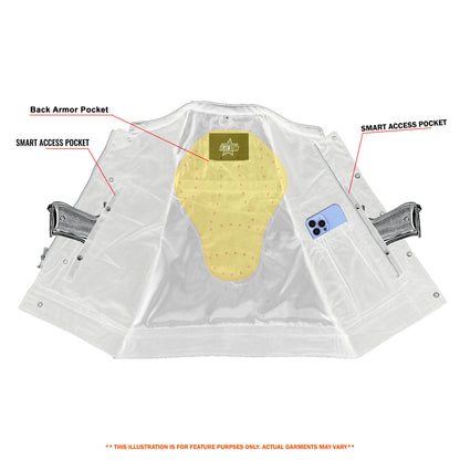 BSM5043 Grimedge Leather Motorcycle Vest
