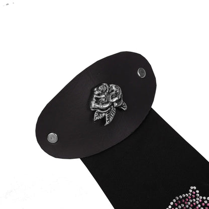 BSM00HRT-505 Sorelle Women's 10-Inch Rhinestone Rose Hair Tube