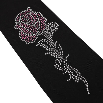BSM00HRT-505 Sorelle Women's 10-Inch Rhinestone Rose Hair Tube