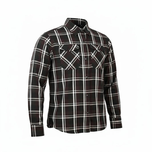 BSM4698 Cocoa Men’s Biker Shirt
