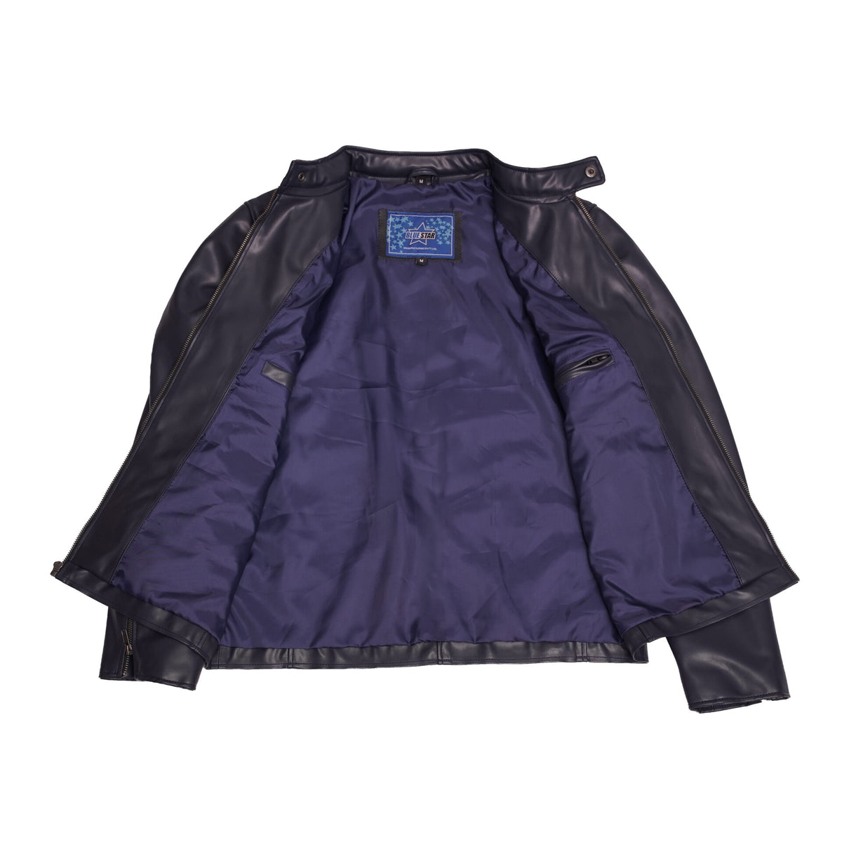 BSM5010 NavyFlux Men’s Faux Leather Jacket