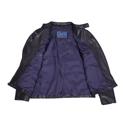 BSM5010 NavyFlux Men’s Faux Leather Jacket
