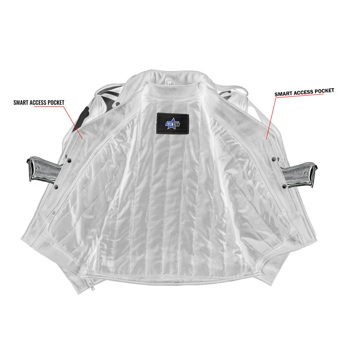BSM5034 SkullBone Men’s MC Bone Jacket
