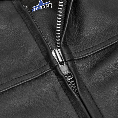 BSM4696 HellBorn - Men’s Leather Motorcycle Jacket