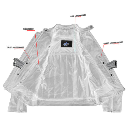 BSM4696 HellBorn - Men’s Leather Motorcycle Jacket