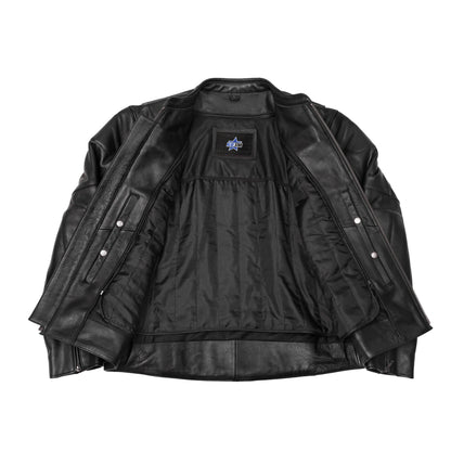 BSM4668 Tarmac Mens Leather Motorcycle Jacket