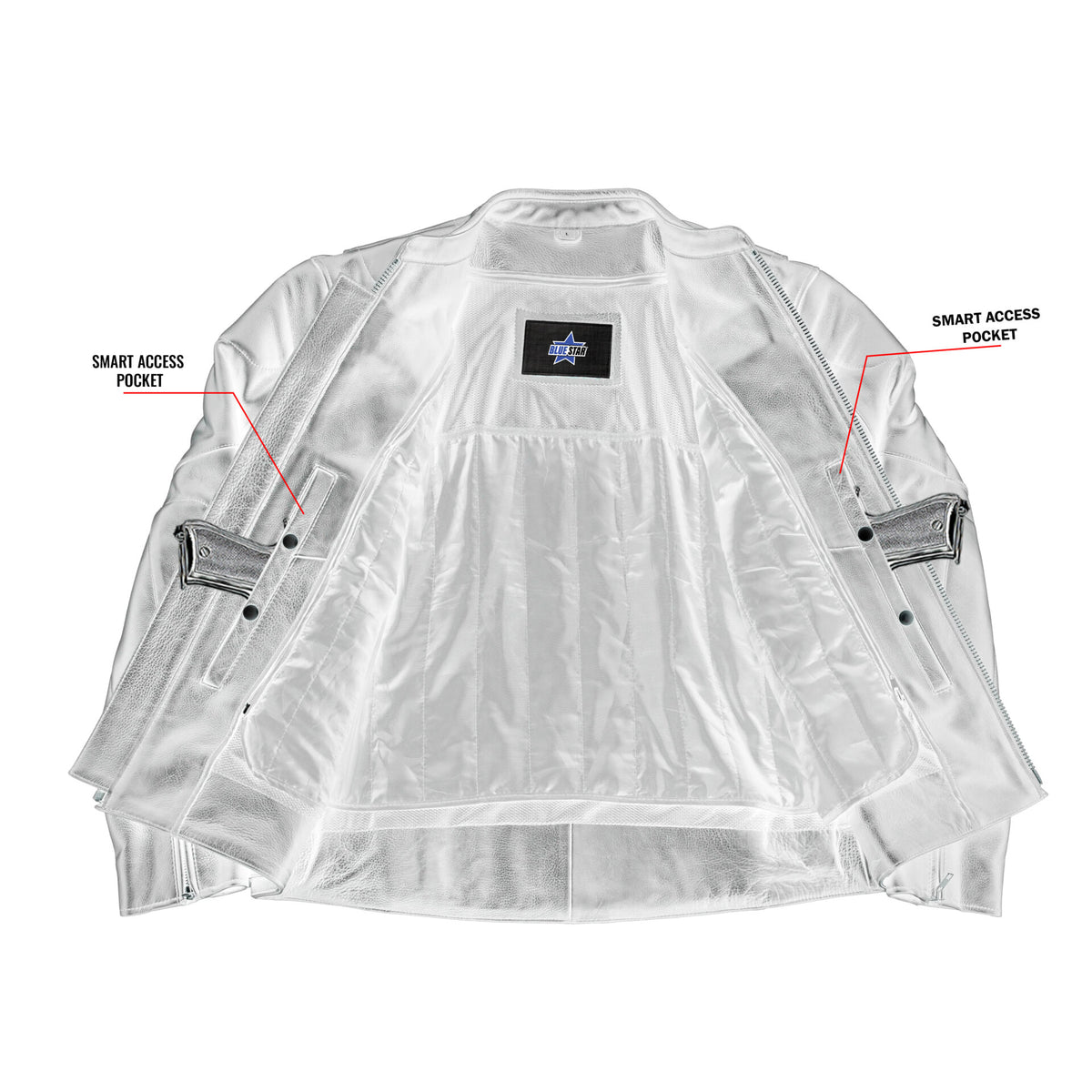 BSM4668 Tarmac Mens Leather Motorcycle Jacket