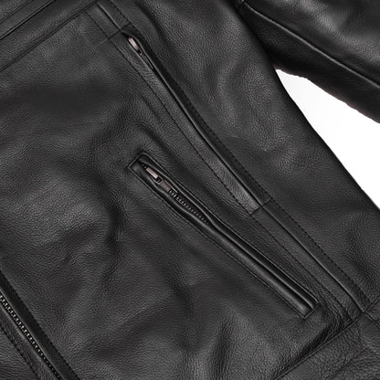 BSM4668 Tarmac Mens Leather Motorcycle Jacket