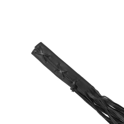 Leather Clutch Lever Cover - Black - Lacing & Texture - Renegade Classics