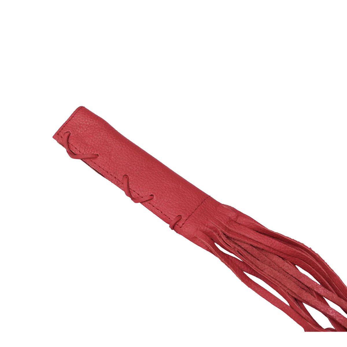 Leather Clutch Lever Cover - Red - Lacing & Texture - Renegade Classics