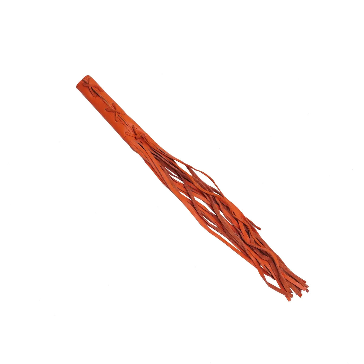 Leather Clutch Lever Cover - Orange - Fringe Detail - Renegade Classics