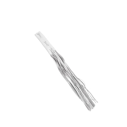 Leather Clutch Lever Cover - White - Fringe Detail - Renegade Classics