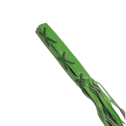Leather Clutch Lever Cover - Green - Lacing & Texture - Renegade Classics
