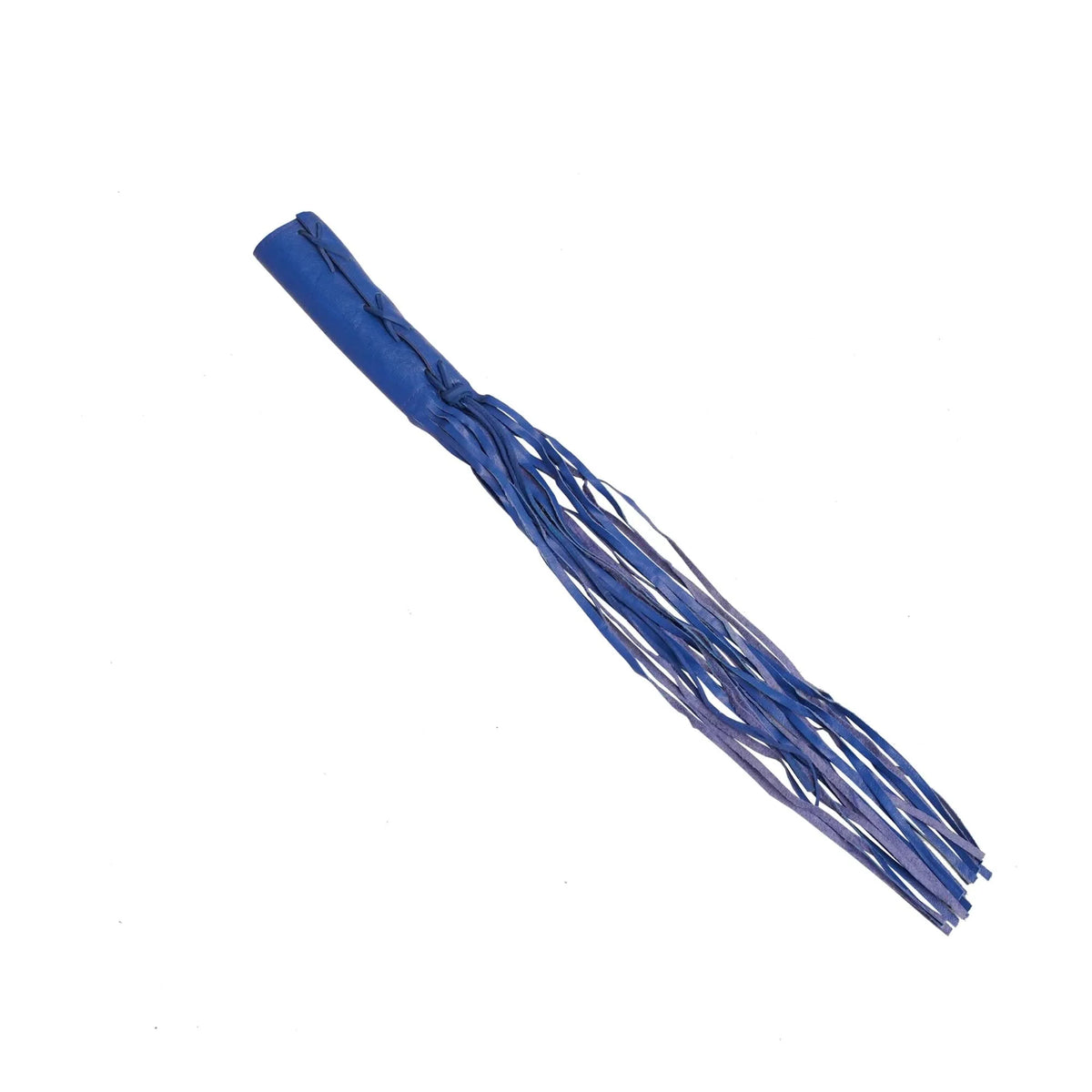 Leather Clutch Lever Cover - Blue - Fringe Detail - Renegade Classics