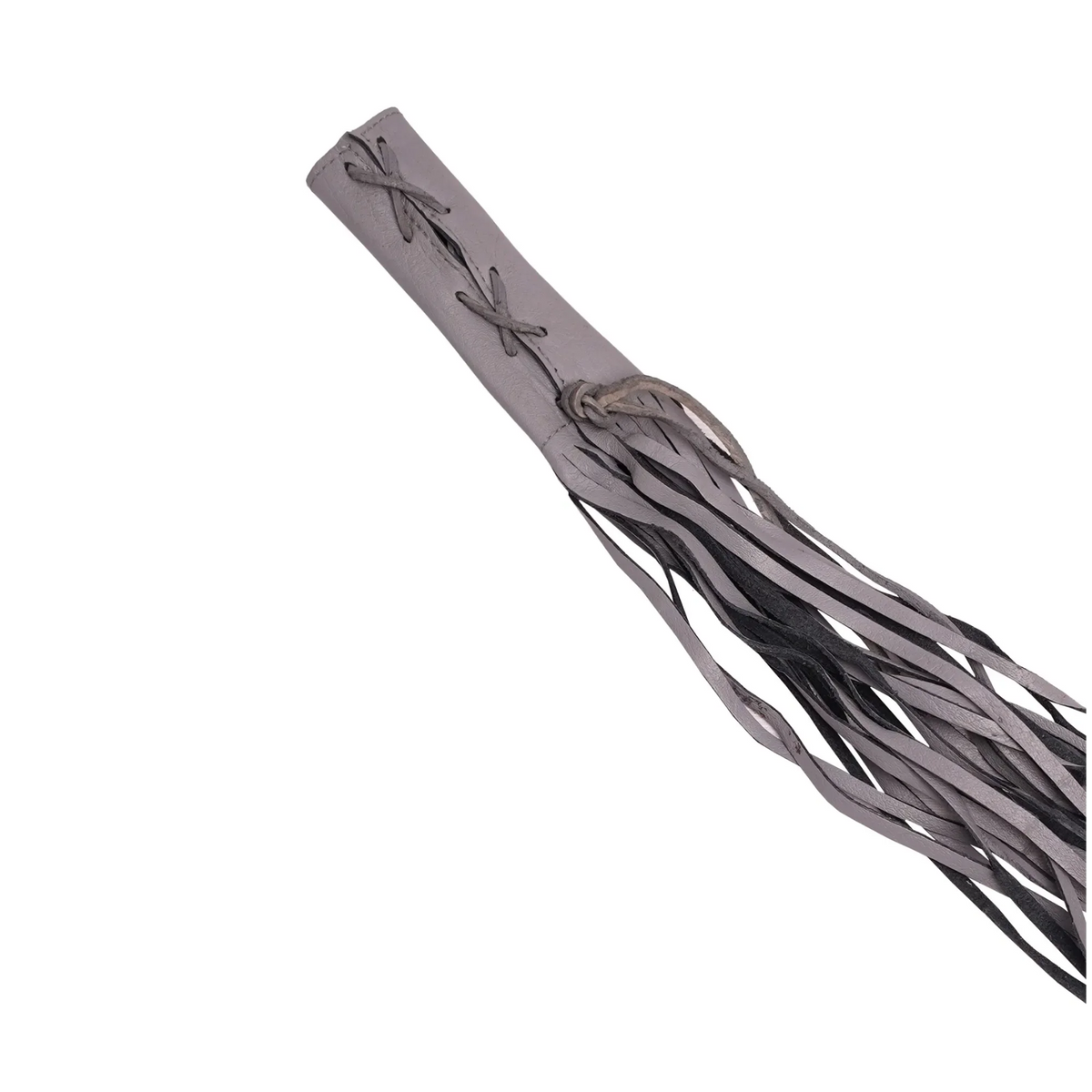 Leather Clutch Lever Cover - Gray - Lacing & Texture - Renegade Classics