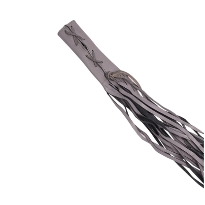 Leather Clutch Lever Cover - Gray - Lacing & Texture - Renegade Classics