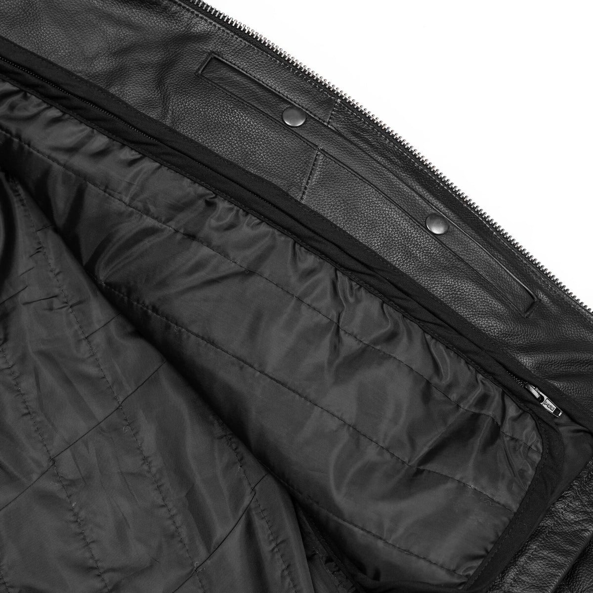 BSM4649 Black Raider Men’s Leather Motorcycle Jacket