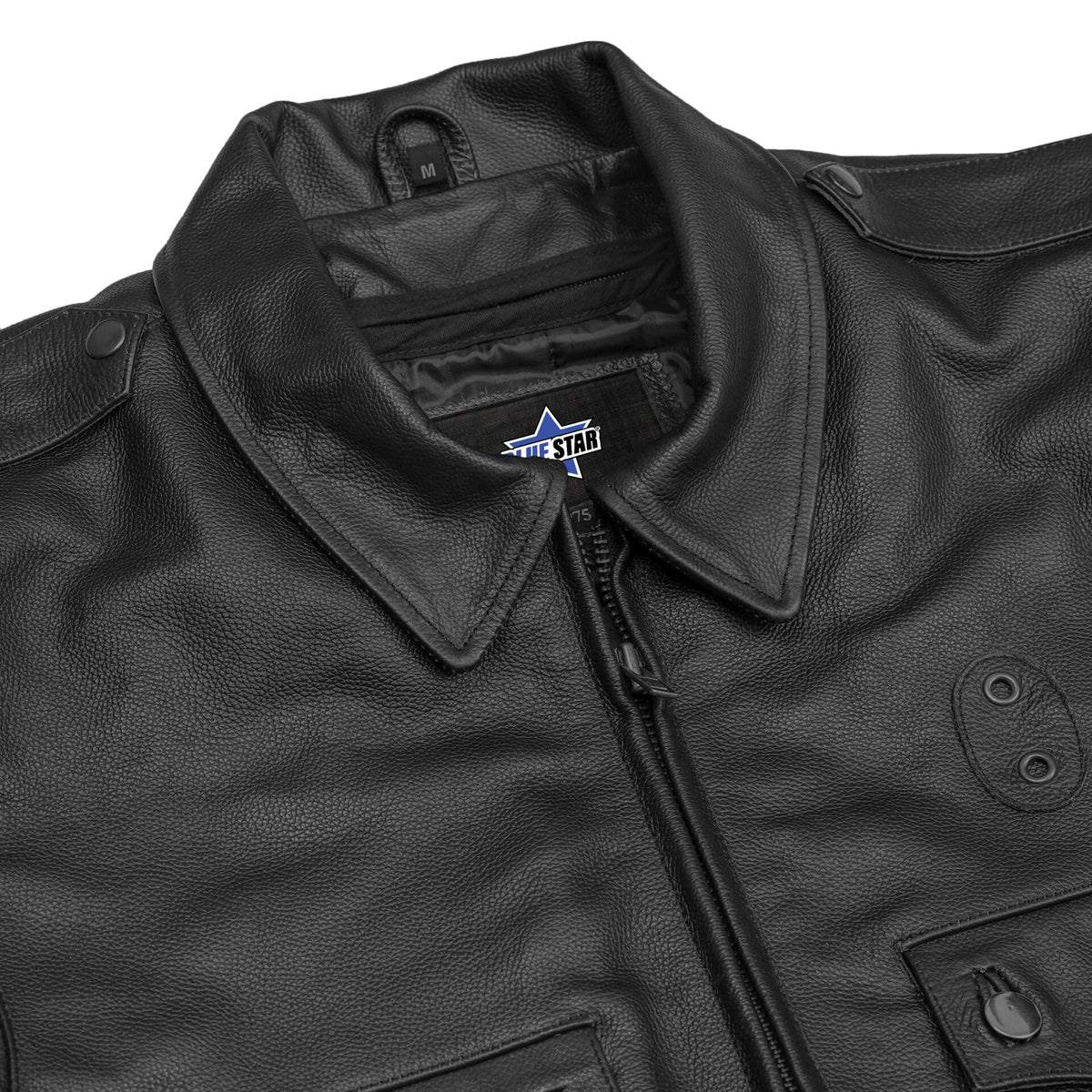 BSM4649 Black Raider Men’s Leather Motorcycle Jacket