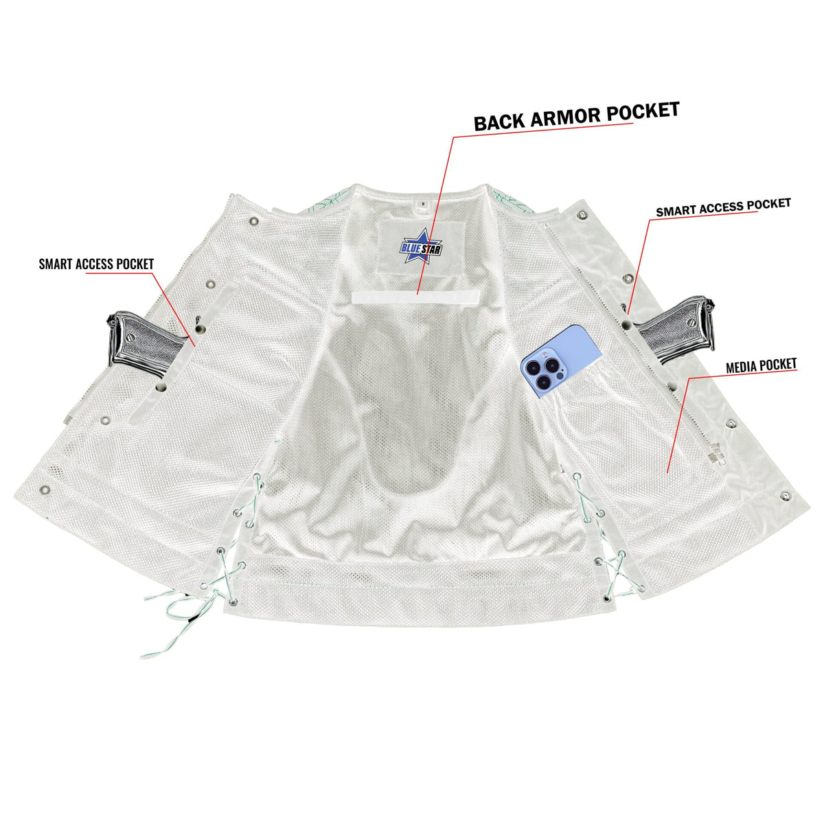 BSM4623 Lustfire – Women’s Mesh Vest