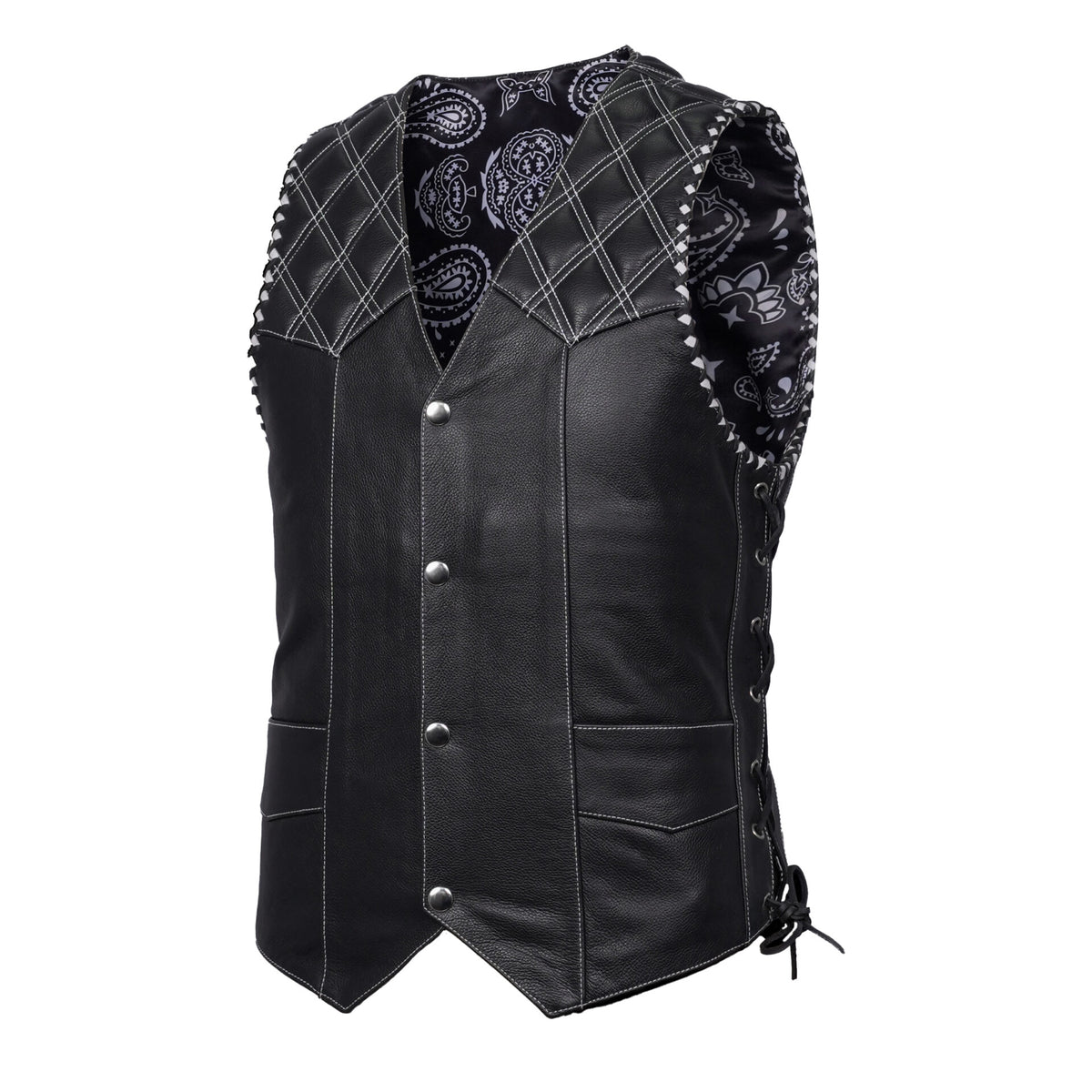 BSM4644 Velrik Men’s Leather Vest