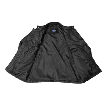 BSM4657 Venture Guard Men’s Faux Leather Motorcycle Jacket