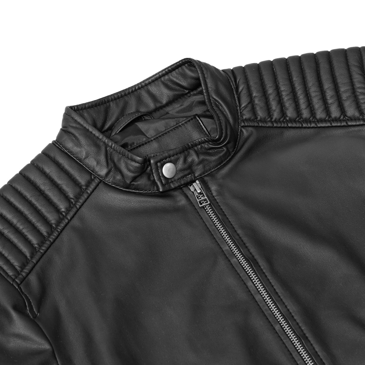 BSM4658 Rivet Soul Men’s Faux Leather Motorcycle Jacket