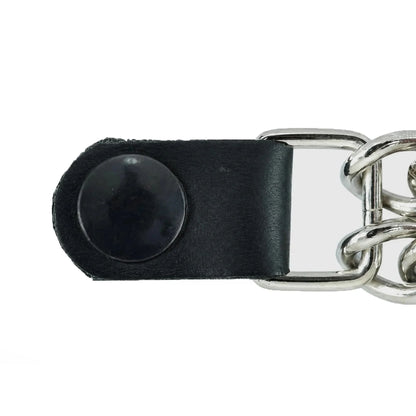 Vest Extender Black Spring Snap Fastener - Fastener Back Detail - Renegade Classics