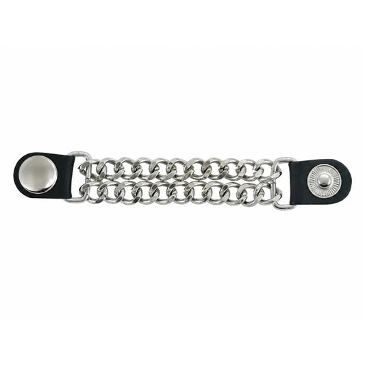 Vest Extender Silver Spring Snap Fastener - Front View - Renegade Classics