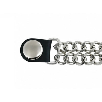 Vest Extender Silver Spring Snap Fastener - Fastener Back Detail - Renegade Classics