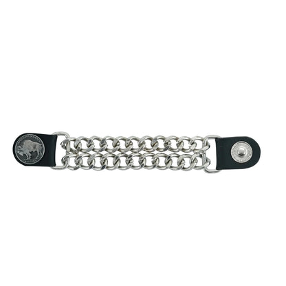 Vest Extender Buffalo Spring Snap Fastener - Front View - Renegade Classics