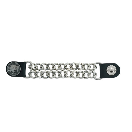 Vest Extender Buffalo Spring Snap Fastener - Front View - Renegade Classics