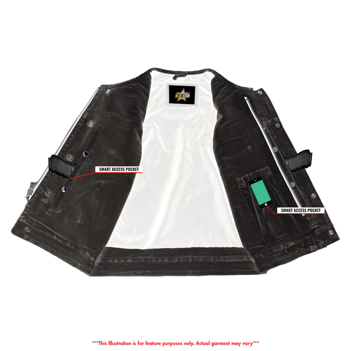 BSM4614 - Blaze Scorcher Men's Canvas Vest