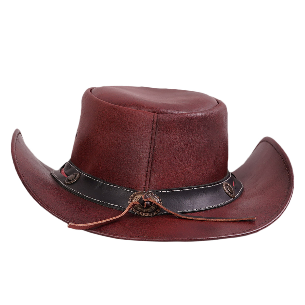 BSM4685 Ruby Maverick- Men’s Leather Hat