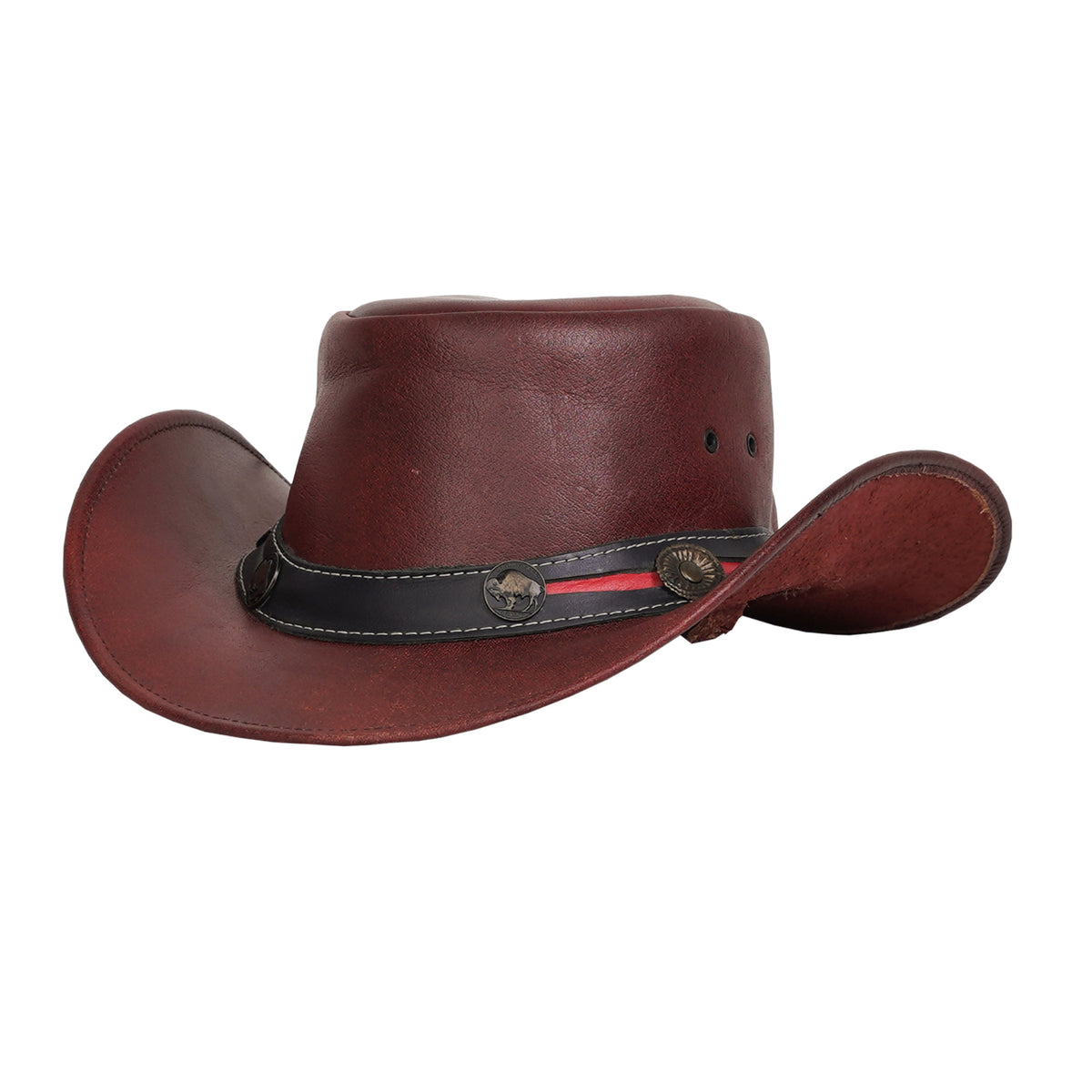BSM4685 Ruby Maverick- Men’s Leather Hat